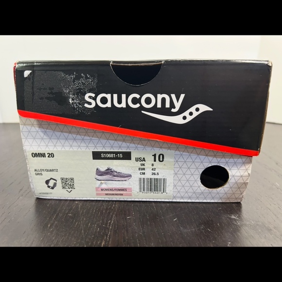 Saucony Omni 20 Running Shoes Sneakers Alloy/Quartz Womans Size 10 - Picture 15 of 15